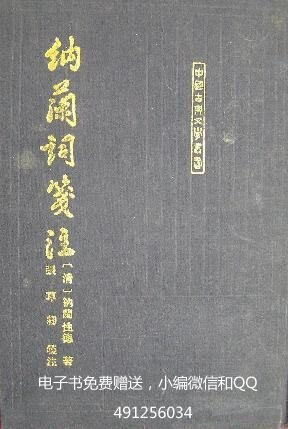 纳兰词笺注