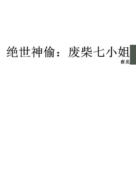 绝世神偷:废柴七小姐