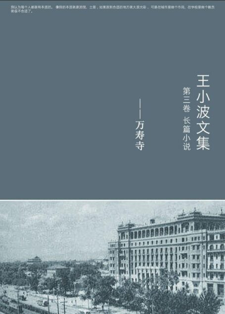 王小波全集.第三卷