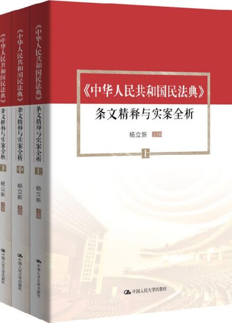 杨立新主编《中华人民共和国民法典》 条文精释与实案全析(上中下)