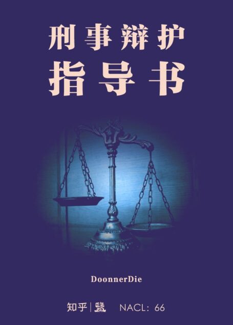 刑事辩护指导书:知乎 DoonnerDie 作品 (「知乎·盐」系列 56)