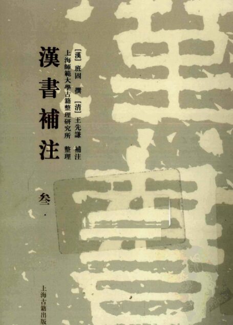 [清]王先谦-汉书补注（第叁册）（上海古籍出版社2008）