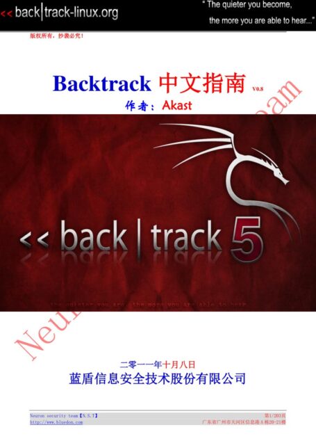 backtrack中文指南