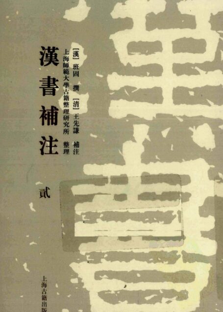 [清]王先谦-汉书补注（第贰册）（上海古籍出版社2008）