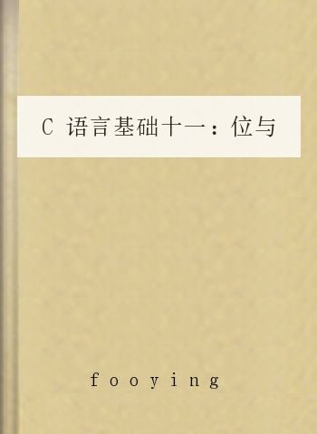 C语言基础十一:位与变换(菜鸟编程教学11)