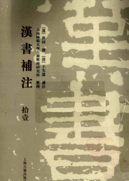 [清]王先谦-汉书补注（第拾壹册）（上海古籍出版社2008）