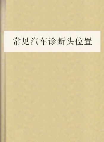 常见汽车诊断头位置