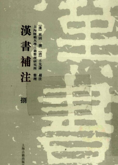 [清]王先谦-汉书补注（第捌册）（上海古籍出版社2008）