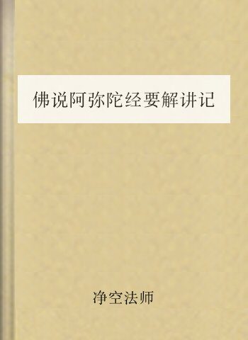 佛说阿弥陀经要解讲记