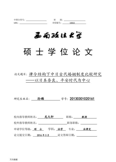 中图分类号: 密 级: