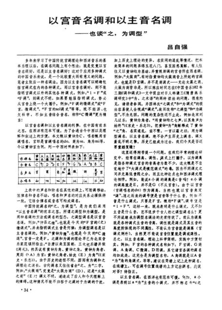 以宫音名调和以主音名调——也谈“之_为调型”