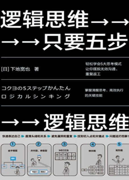 逻辑思维,只要五步(2020年版)【逻辑思维训练必备秘籍!日本思维鬼才下地宽也,教你掌握清醒思考、高效执行的关键技能!】