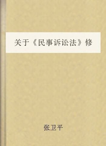 关于《民事诉讼法》修改的若干问题