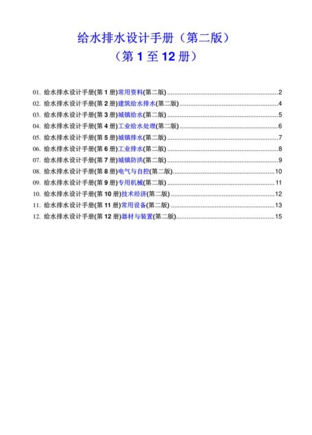给水排水设计手册(第1册)常用资料(第二版) (图片仅供参考)