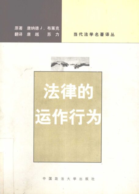 法律的运作行为  当代法学名著译丛