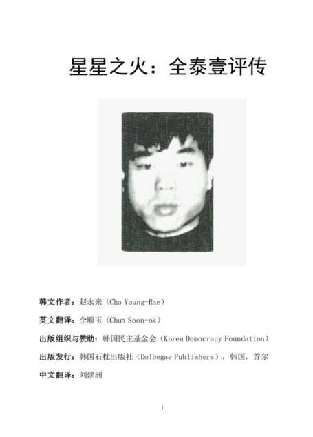 星星之火:全泰壹评传