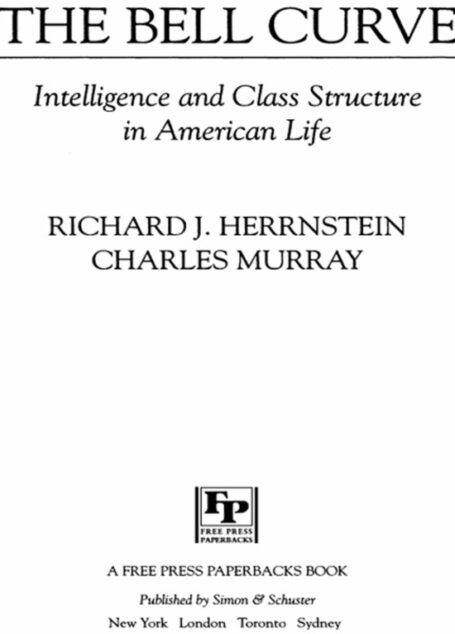 Bell Curve (A Free Press Paperbacks Book)