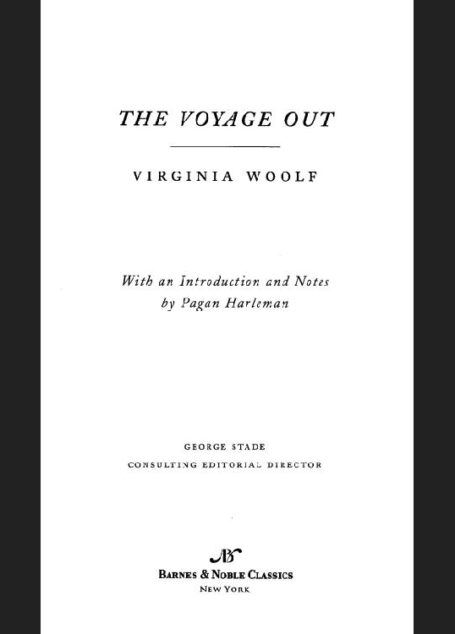 The Voyage Out (Barnes & Noble Classics Series)