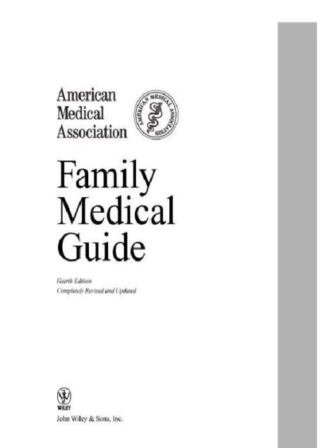American Medical Association Family Medical Guide