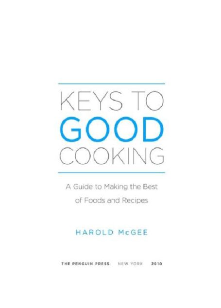Keys to Good Cooking