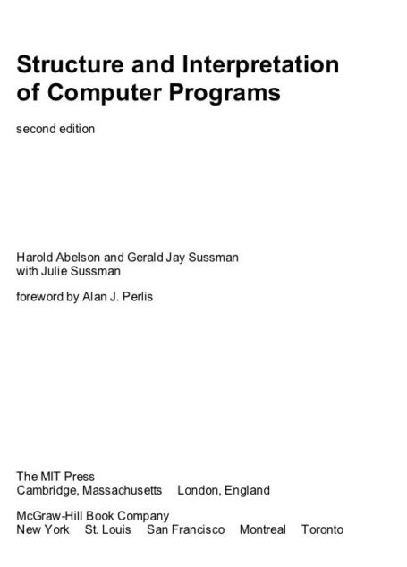 Structure and Interpretation ofputer Programs