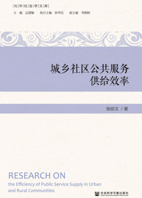 城乡社区公共服务供给效率 (光华社会学文库)