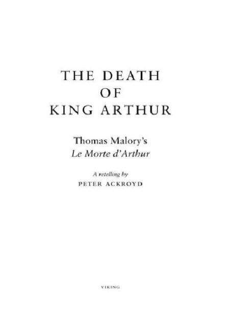 The Death of King Arthur
