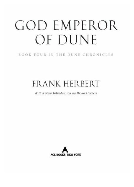 4 God Emperor of Dune