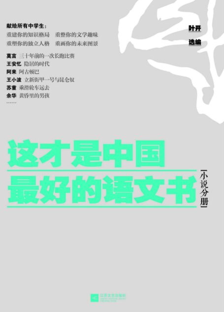 这才是中国最好的语文书(小说分册)(选入王安忆、莫言、苏童、余华、阿来等众多中国作家的优秀作品)
