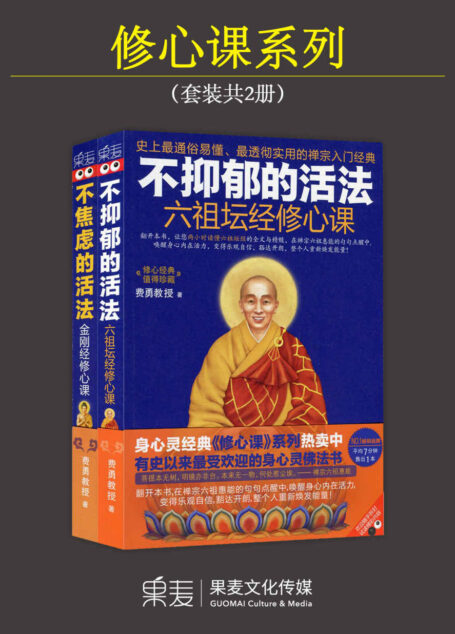 修心课系列:<不焦虑的活法：金刚经修心课>+<不抑郁的活法：六祖坛经修心课>(套装共2册)