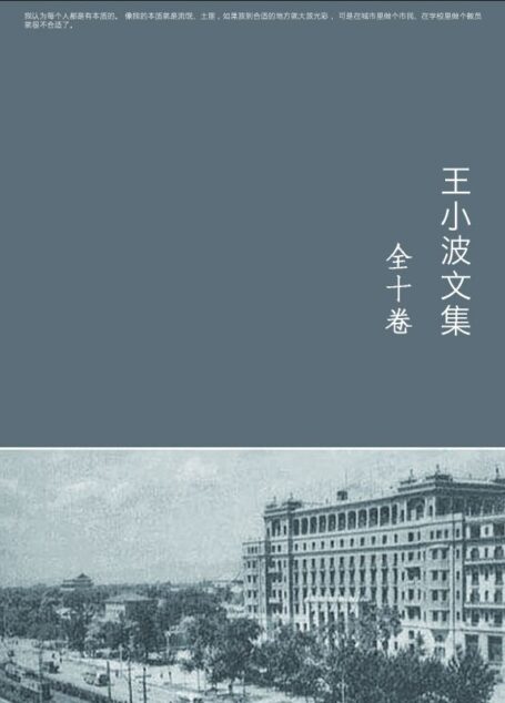 王小波文集（全十卷）