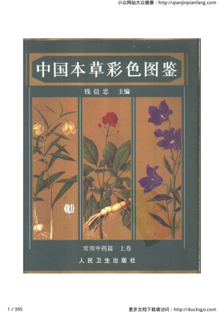 中国本草彩色图鉴（常用中药篇）（上卷）（钱信忠）